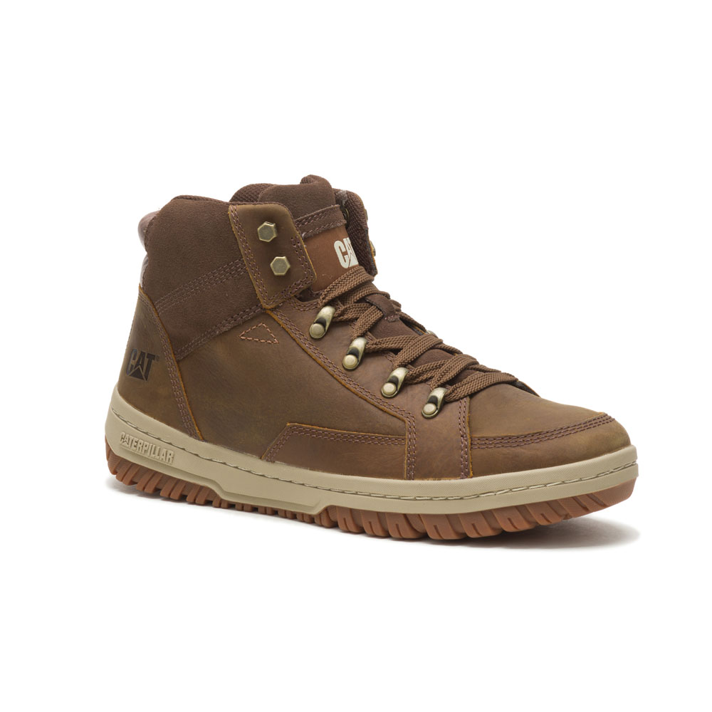 Caterpillar Crate - Mens Work Boots - Brown - NZ (386CSHKPD)